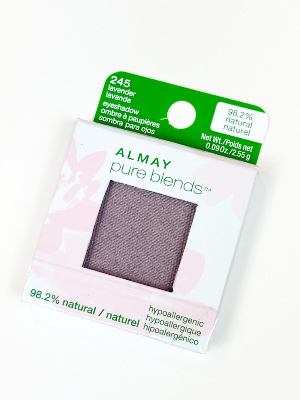 Almay Pure Blends Eyeshadow in the shade 245 Lavender. New